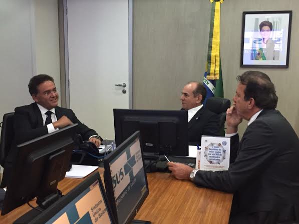  Senador Roberto Rocha, na foto, em audiência, em Brasília, com o Ministro da Saúde, Marcelo Castro