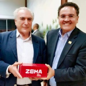 Zona de Exportação do MA Entregando ao presidente Michel Temer o primeiro contêiner com brindes tecnológicos personalizados da ZEMA - Zona de Exportação do Maranhão, o projeto que tramita no Senado Federal.  